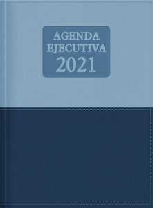 Tesoros de Sabiduría Ejecutiva: Agenda 2021 (Leather) Azul