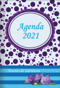 Tesoros de Sabiduría: Agenda 2021 (Flexi) Azul