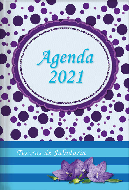 Tesoros de Sabiduría: Agenda 2021 (Flexi) Azul