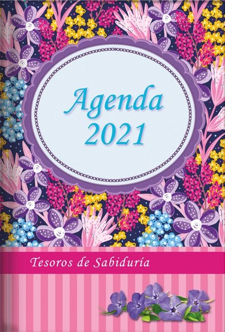 Tesoros de Sabiduría: Agenda 2021 (Flexi) Rosa
